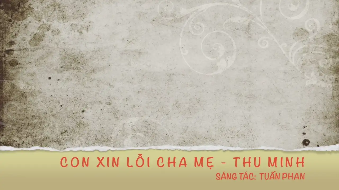 Ảnh bài hát Con Xin Lỗi Cha Mẹ