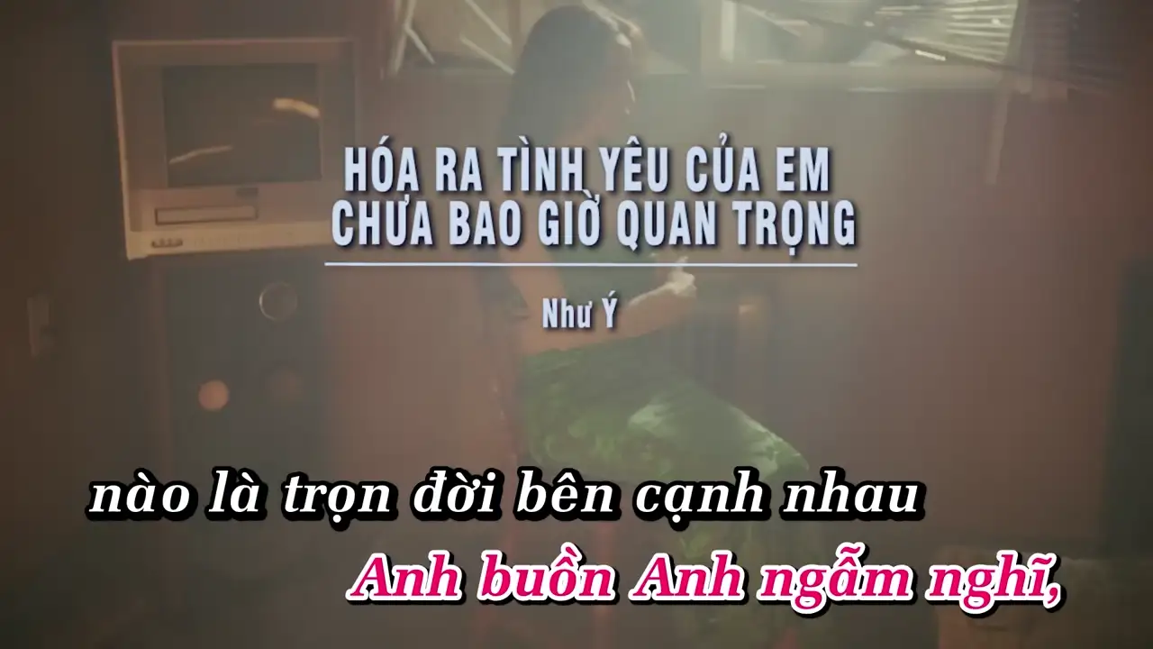 Ảnh bài hát Hóa Ra Tình Yêu Của Em Chưa Bao Giờ Quan Trọng