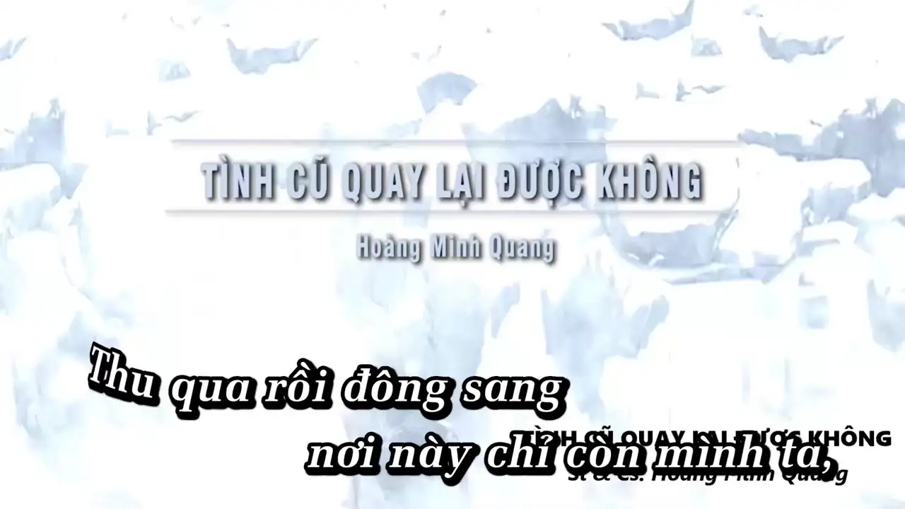 Ảnh bài hát Tình Cũ Quay Lại Được Không