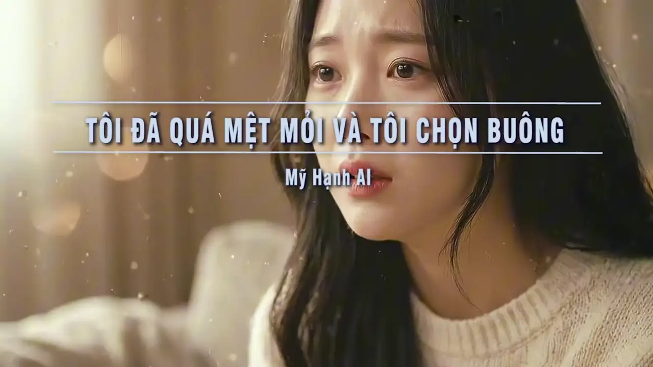 Ảnh bài hát Tôi Đã Quá Mệt Mỏi Và Tôi Chọn Buông (Tone Nữ)
