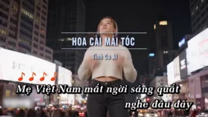 Hoa Cài Mái Tóc (Rock Tone Nữ) – Tình Ca AI