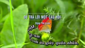 Để Trả Lời Một Câu Hỏi – Đặng Thế Luân