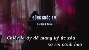 Đừng Khóc Em – Hà Nhi & Tuimi