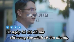 Bao Giờ Đủ Lớn – Erik