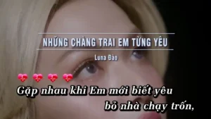 Những Chàng Trai Em Từng Yêu – Luna Đào