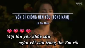 Vốn Dĩ Không Nên Yêu (Tone Nam) – Lê Thu Thảo