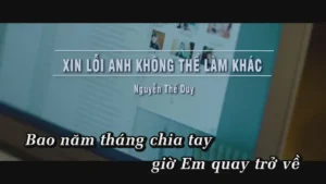 Xin Lỗi Anh Không Thể Làm Khác – Nguyễn Thế Duy